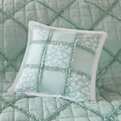 Best deal 🔔 Madison Park Heidi Quilted Cotton Comforter Set Seafoam 👏 -Madison Park Sales unnamed file 2162