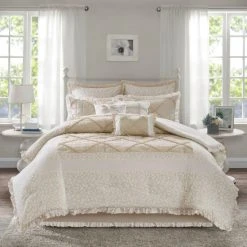 Best deal 🔔 Madison Park Heidi Quilted Cotton Comforter Set Seafoam 👏 -Madison Park Sales unnamed file 2168