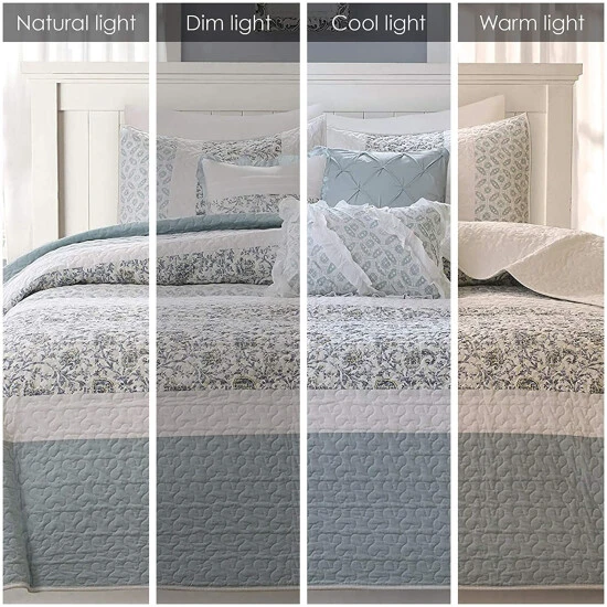 Top 10 ❤️ Madison Park Vanessa Cotton Percale 6-piece Coverlet Set Blush ✔️ 5 Top 10 ❤️ Madison Park Vanessa Cotton Percale 6-piece Coverlet Set Blush ✔️ - Image 3