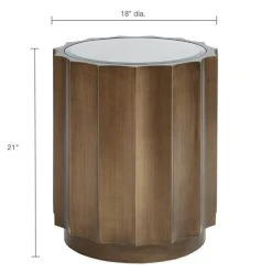Outlet ⭐ Madison Park Ortega Bronze Round Accent Table 😀 -Madison Park Sales unnamed file 2214