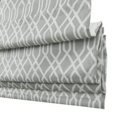 Cheapest 😀 Madison Park Tatum Printed Ogee Texture Light Filtering Cordless Roman Shade White 😉 -Madison Park Sales unnamed file 2228