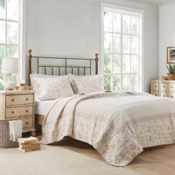 New 👍 Madison Park Kellen Reversible Cotton Coverlet Set Cream/blush 🤩 -Madison Park Sales unnamed file 2241