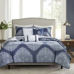 Discount ❤️ Madison Park Rebecca 6-piece Reversible Coverlet Set Navy 🛒 -Madison Park Sales unnamed file 2311