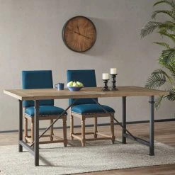 Wholesale β Madison Park Kagen Grey Dining Table With Metal Legs π