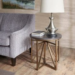 Brand new 🔔 Madison Park Kayden Antique Bronze End Table ✔️