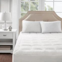Promo 🎉 Madison Park Heavenly Soft Overfilled Plush Down Alt. Waterproof Mattress Pad - White ✔️ -Madison Park Sales unnamed file 239