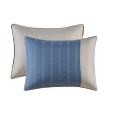 Best reviews of 👍 Madison Park Taylor 3 Piece Printed Color Blocking Microfiber Coverlet Set Taupe/blue ✨ -Madison Park Sales unnamed file 2445