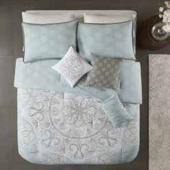 Brand new 🔥 Madison Park Joanna Seafoam Cotton Sateen 7-piece Comforter Set 🔥 -Madison Park Sales unnamed file 2525