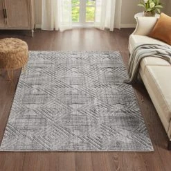 Best deal 👍 Madison Park Sophia Gray Terni Geo Indoor Area Rug 🔔