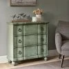 New 👏 Madison Park Scripta Green Bun Foot 3-drawer Chest 😀 -Madison Park Sales unnamed file 2537