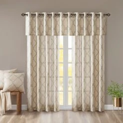 Buy π Madison Park Westmont Fretwork Print Grommet Window Valance - 50x18" Beige π 21 Buy π Madison Park Westmont Fretwork Print Grommet Window Valance - 50x18" Beige π -Madison Park Sales unnamed file 2580
