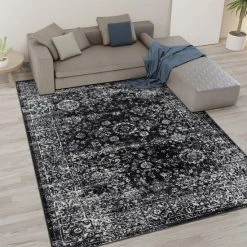 Best deal 🔔 Madison Park Earl Distressed Vintage Persian Woven Area Rug Black/cream 😀 -Madison Park Sales unnamed file 2610