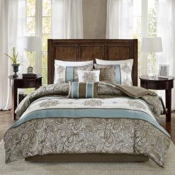 Top 10 ✨ Madison Park Lorraine Blue Jacquard 7-Piece Comforter Set 🎉 -Madison Park Sales unnamed file 2636