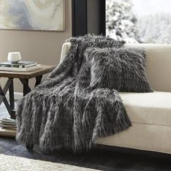 Best Pirce 😍 Madison Park Adelaide Luxury Faux Fur Year Round Premium Throw Natural 🥰 -Madison Park Sales unnamed file 2667