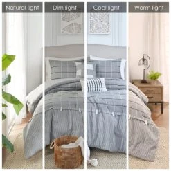 Top 10 ❤️ Madison Park Elm Gray 5 Piece Faux Linen Jacquard Comforter Set 😀 -Madison Park Sales unnamed file 2741