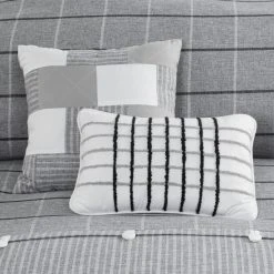 Top 10 ❤️ Madison Park Elm Gray 5 Piece Faux Linen Jacquard Comforter Set 😀 -Madison Park Sales unnamed file 2744