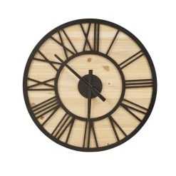 Promo 😉 Madison Park Mason Wall Clock Natural/black 😍 -Madison Park Sales unnamed file 2874