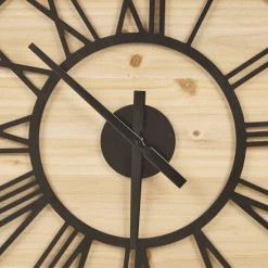 Promo 😉 Madison Park Mason Wall Clock Natural/black 😍 -Madison Park Sales unnamed file 2876