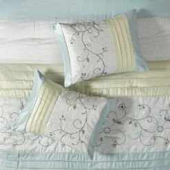 Best Pirce 😉 Madison Park Belle Aqua 7 Piece Embroidered Comforter Set ⌛ -Madison Park Sales unnamed file 2905