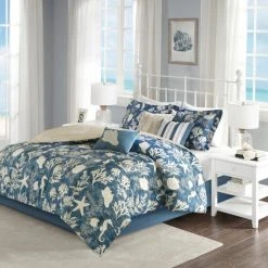 Budget 👏 Madison Park Chatham Blue 7-piece Cotton Sateen Comforter Set ❤️ -Madison Park Sales unnamed file 2926