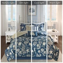 Budget 👏 Madison Park Chatham Blue 7-piece Cotton Sateen Comforter Set ❤️ -Madison Park Sales unnamed file 2927