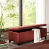 Flash Sale 💯 Madison Park Sasha Rust Red Tufted Top Storage Bench 😍 -Madison Park Sales unnamed file 2955