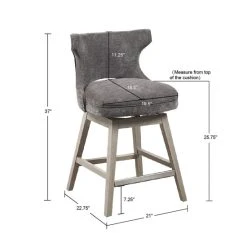 Best Pirce π Madison Park Janet 360 Degree Swivel Counter Stool Light Grey π 20 Best Pirce π Madison Park Janet 360 Degree Swivel Counter Stool Light Grey π -Madison Park Sales unnamed file 297