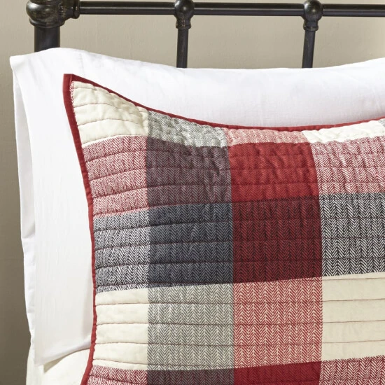 Outlet π Madison Park Pioneer 6 Piece Herringbone Coverlet Set Red π 6 Outlet π Madison Park Pioneer 6 Piece Herringbone Coverlet Set Red π - Image 4