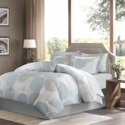 Wholesale ✔️ Madison Park Essentials Covina Aqua Complete Comforter Set With Cotton Bed Sheets 🛒 -Madison Park Sales unnamed file 3125