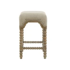 Best deal 🔔 Madison Park Davisina Silver Counter Stool - 15"W X 15"D X 25.75"H 🥰 -Madison Park Sales unnamed file 3140