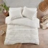 Flash Sale 👏 Madison Park Tracie Pom Pom Cotton Duvet Cover Set Ivory 💯 -Madison Park Sales unnamed file 3156