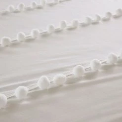 Flash Sale 👏 Madison Park Tracie Pom Pom Cotton Duvet Cover Set Ivory 💯 -Madison Park Sales unnamed file 3162