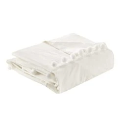 Flash Sale 👏 Madison Park Tracie Pom Pom Cotton Duvet Cover Set Ivory 💯 -Madison Park Sales unnamed file 3165