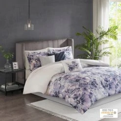 Cheap 😀 Madison Park Adella Purple 7 Piece Cotton Printed Comforter Set 🤩 -Madison Park Sales unnamed file 3167