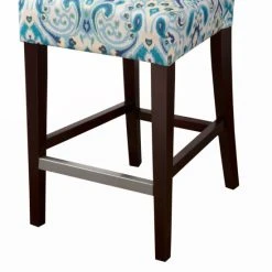Brand new ⌛ Madison Park Hayes Blue/ Yellow Tufted Back Counter Stool - 17.75"w X 21.125"d X 38.25"h 🎉 -Madison Park Sales unnamed file 3261