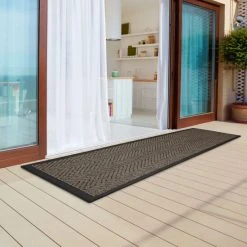 Top 10 ⭐ Madison Park Hurley Natural/ Black Textured Chevron Indoor/Outdoor Rug ❤️ -Madison Park Sales unnamed file 3287
