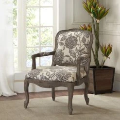 Coupon π Madison Park Charlotte Camel Back Exposed Wood Chair π