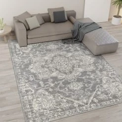 Deals 💯 Madison Park Caroline Distressed Medallion Woven Area Rug 💯 -Madison Park Sales unnamed file 3398