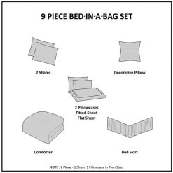 Best Pirce 🎉 Madison Park Essentials Nicolette Comforter Set With Cotton Bed Sheets ✔️ -Madison Park Sales unnamed file 3427