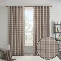 Top 10 🤩 Madison Park Salford Plaid Rod Pocket And Back Tab Single Curtain Panel With Fleece Lining Brown 🤩 -Madison Park Sales unnamed file 3466