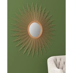 Discount ⭐ Madison Park Fiore Round Sunburst Wall Decor Mirror Silver 🧨 -Madison Park Sales unnamed file 352