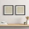 Best Sale 🥰 Madison Park Parquet Beige/ Natural Printed Linen Framed 13.41x13.41" 2 Piece Set ✔️ -Madison Park Sales unnamed file 3543