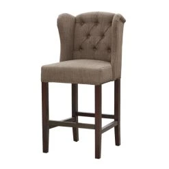 Best deal 💯 Madison Park Lydia Taupe Tufted Wing Counter Stool 🎉 -Madison Park Sales unnamed file 3580