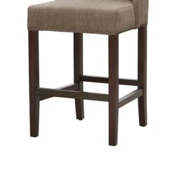 Best deal 💯 Madison Park Lydia Taupe Tufted Wing Counter Stool 🎉 -Madison Park Sales unnamed file 3582