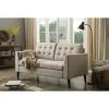 New 🎁 Madison Park Madison Furniture Estrella Multicolor Tufted Square Arm Loveseat 33 Inches Wide Grey ✔️ -Madison Park Sales unnamed file 3610
