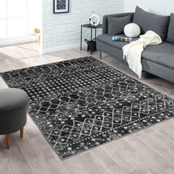 Cheapest 🌟 Madison Park Reese Moroccan Global Woven Area Rug Blue/cream 🎉