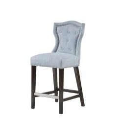 Outlet ⌛ Madison Park Mervin Light Blue 40-inch Counter Stool - 18.125"w X 21.25"d X 40.125"h ✔️ -Madison Park Sales unnamed file 3742