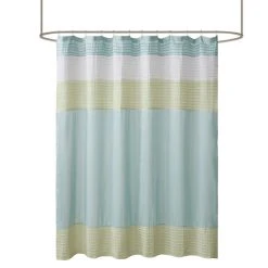 Buy ⌛ Madison Park Chester Pieced Faux Silk Shower Curtain 👍 -Madison Park Sales unnamed file 3799