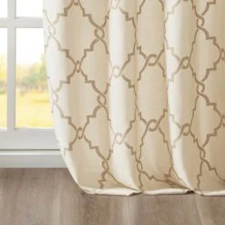 Top 10 👍 Madison Park Westmont Fretwork Print Pattern Single Curtain Panel Grey 🌟 -Madison Park Sales unnamed file 392