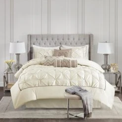 Coupon 🥰 Madison Park Lafayette 7-piece Comforter Set.. Navy ⭐